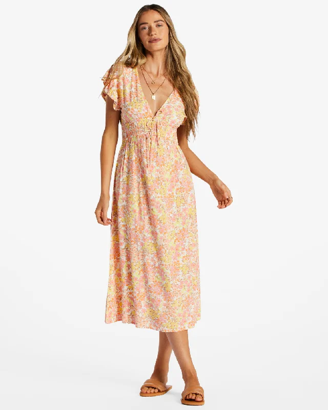 Picnic Date Midi Dress - Paloma Chic Bohemian Midi Dress