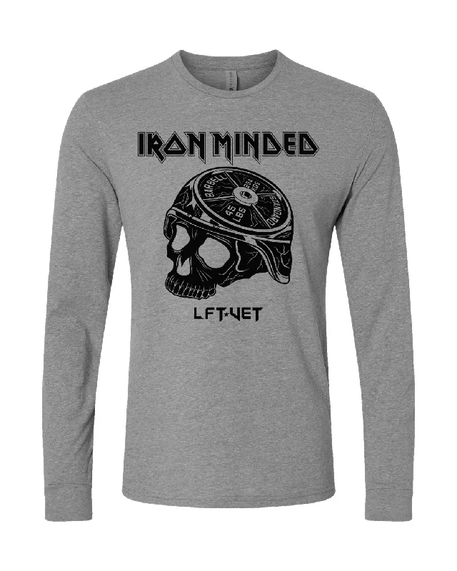 Iron Minded Long Sleeve Tee Terry Blend Velvet Blend Canvas Blend