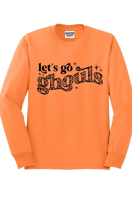 Let's Go Ghouls Long Sleeve Tee Cashmere Blend Cotton Blend Poly Blend