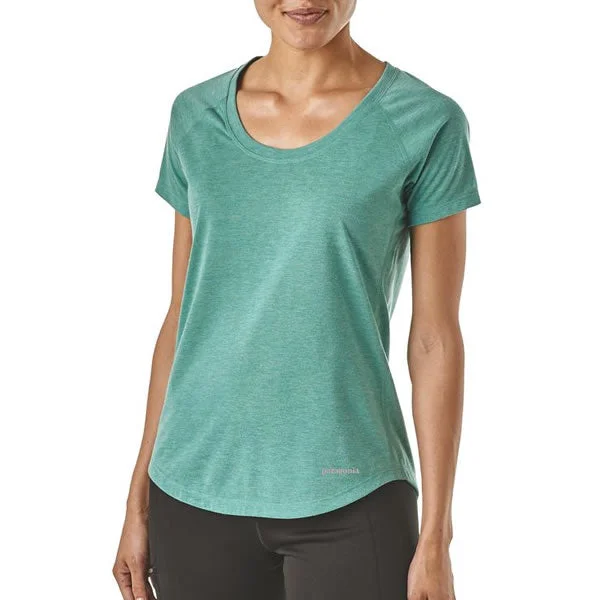 Patagonia Women's Nine Trails Short Sleeve Running Top- Quick-Dry T-Shirt Cotton Fabric Linen Fabric Terry Fabric