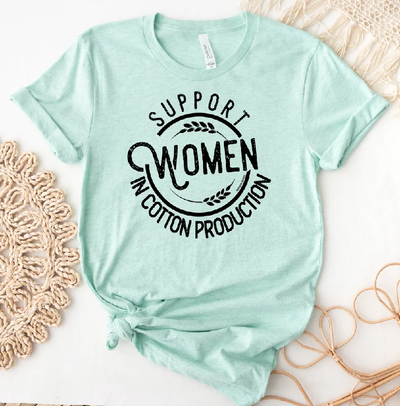 Support Women in Cotton Production T-Shirt (XS-4XL) - Multiple Colors! Oversized T-Shirt Spandex breathable