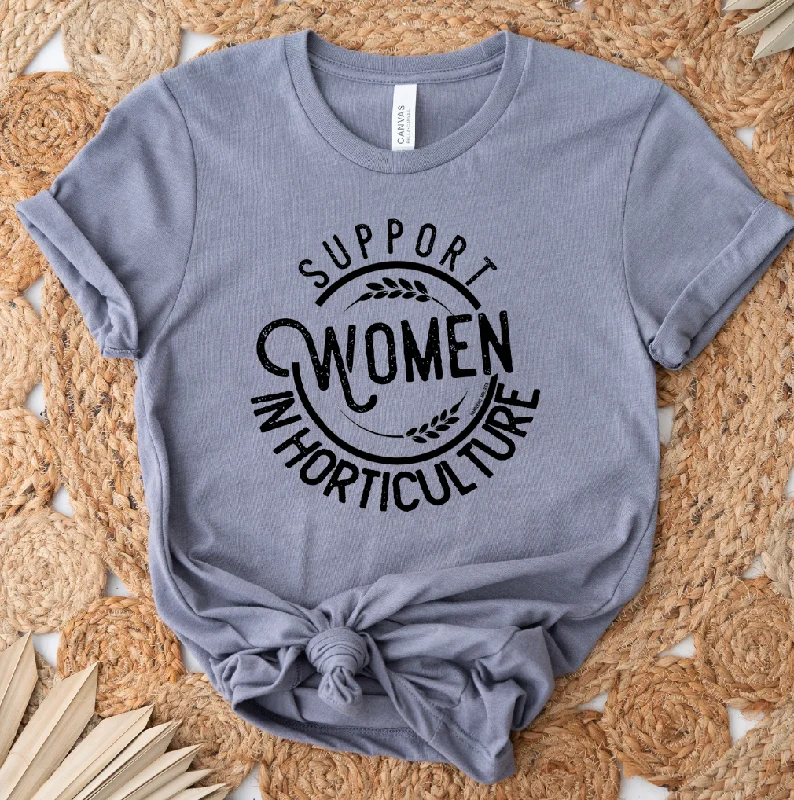 Support Women in Horticulture T-Shirt (XS-4XL) - Multiple Colors! Mesh Fabric Canvas Fabric Denim Fabric