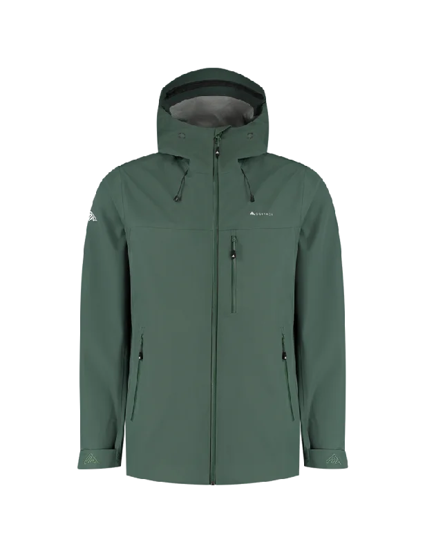 AW Hardshell Jacket 7M Dark Green | Men Insulated Jacket Fitted Jacket Loose Jacket