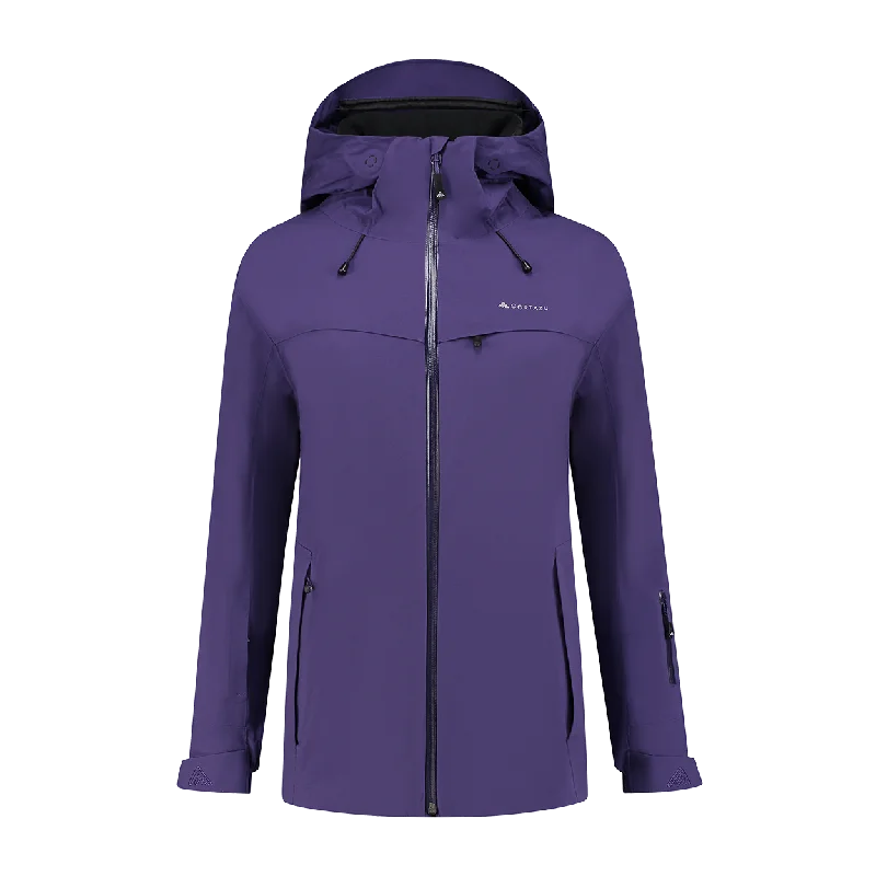 Insulated Hardshell Jacket Purple | Women Embroidered Jacket Appliqued Jacket Beaded Jacket