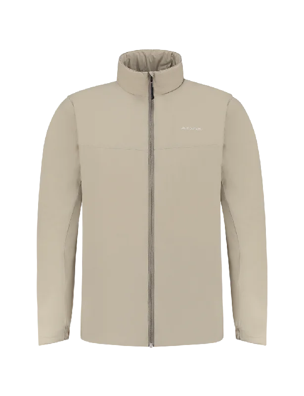 All weather Mid-layer Jacket Beige | Men Insulated Jacket Fitted Jacket Loose Jacket