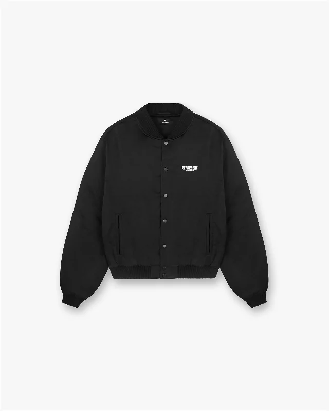 Represent Owners Club Souvenir Jacket - Black Print Jacket Jacquard Jacket Embroidered Jacket