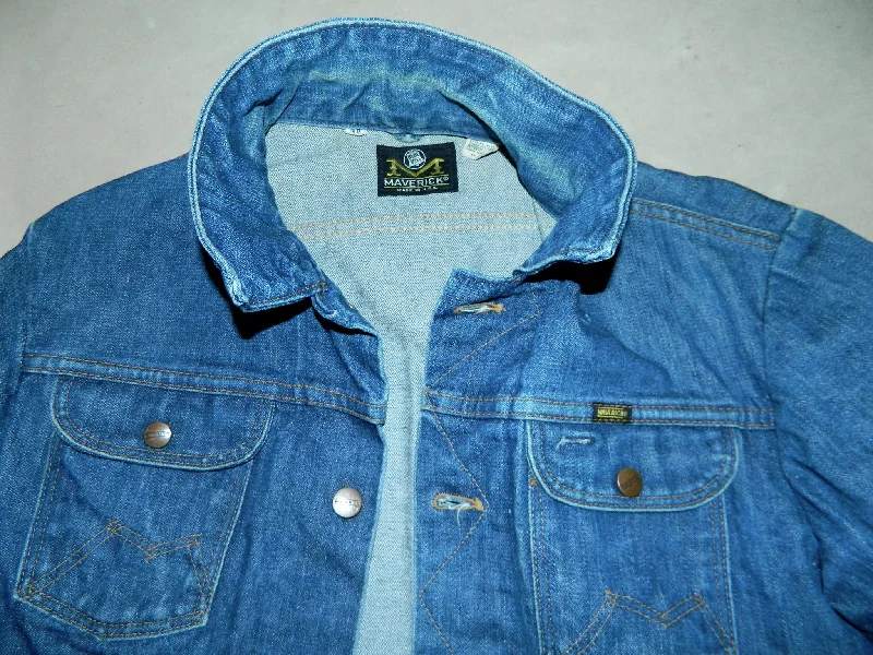 vintage denim MAVERICK Blue Bell jean jacket size 38 Mesh Jacket Canvas Jacket Denim Jacket