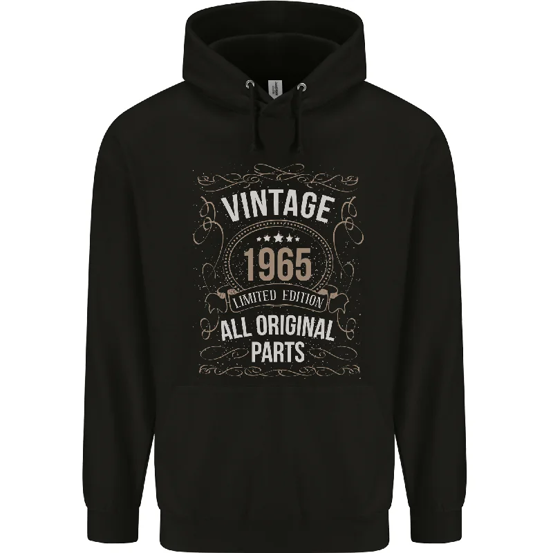 59th Birthday Limited Edition 1965 Mens 80% Cotton Hoodie Hooded Sweatshirt Casual Wear Street Style