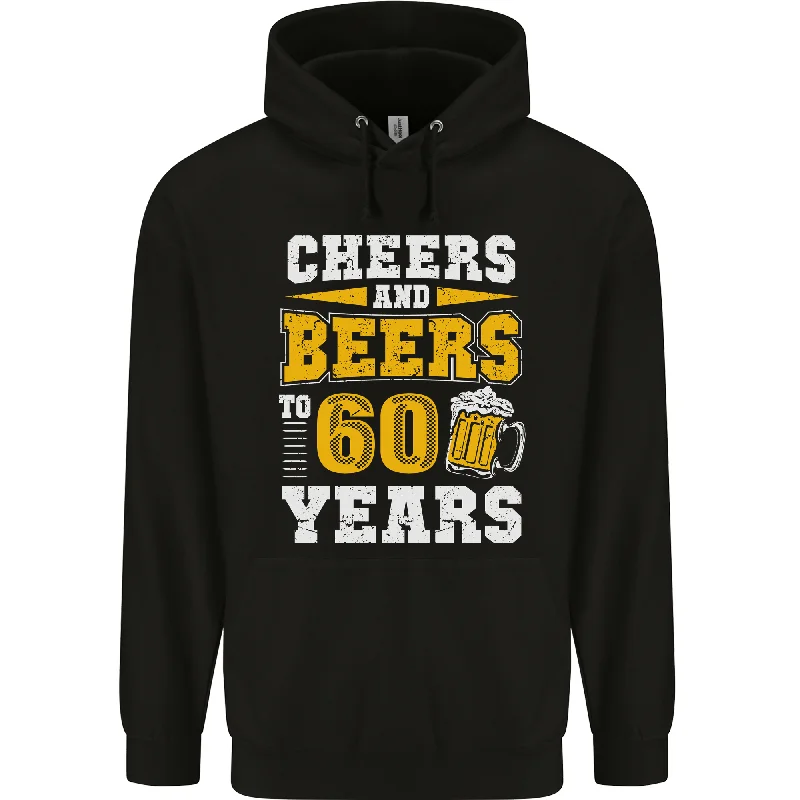 60th Birthday 60 Year Old Funny Alcohol Mens 80% Cotton Hoodie Cotton Hoodie Fleece Lining Warmth