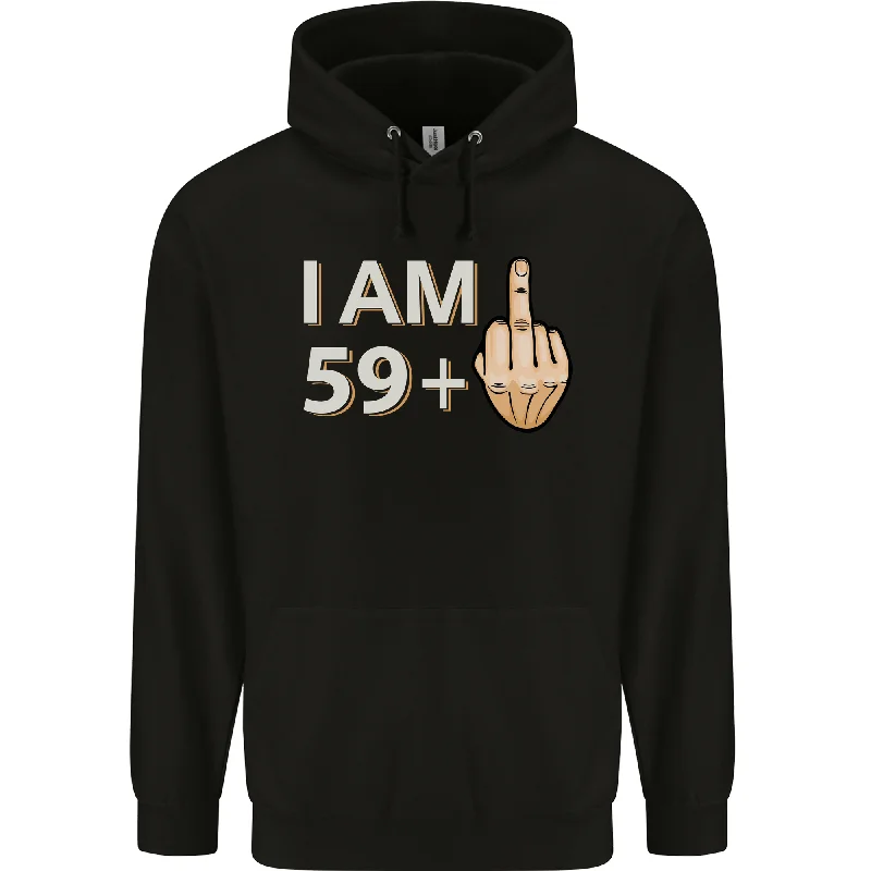 60th Birthday Funny Offensive 60 Year Old Mens 80% Cotton Hoodie Hoodie with Pattern Geometric Abstract