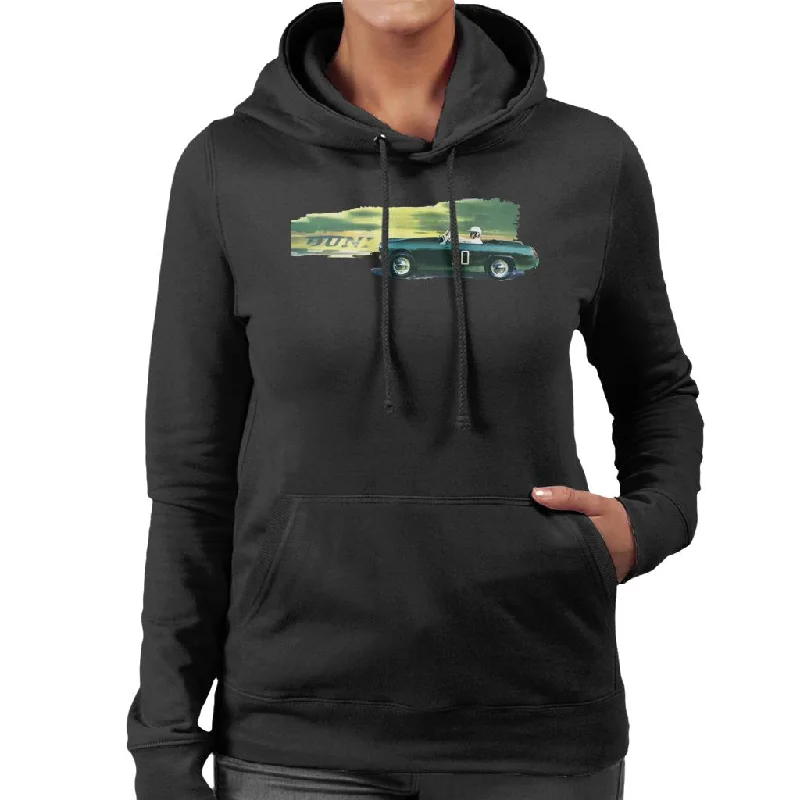 Austin Healey 20 Green British Motor Heritage Women's Hooded Sweatshirt Hoodie Sweatshirt Pullover