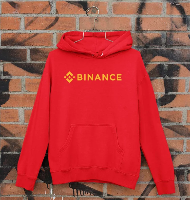 binance Unisex Hoodie for Men/Women Hoodie with Typography Text Message