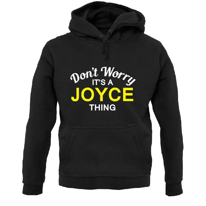 Don't Worry It's a JOYCE Thing! Unisex Hoodie Hoodie with High-Low Hem Asymmetrical Trendy