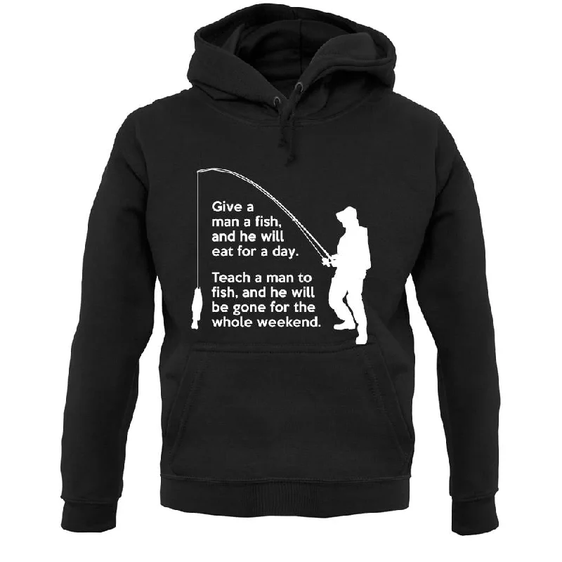 Fishing He'Ll Be Gone For The Weekend Unisex Hoodie Hoodie with Hem Drawcord Adjustable Customizable