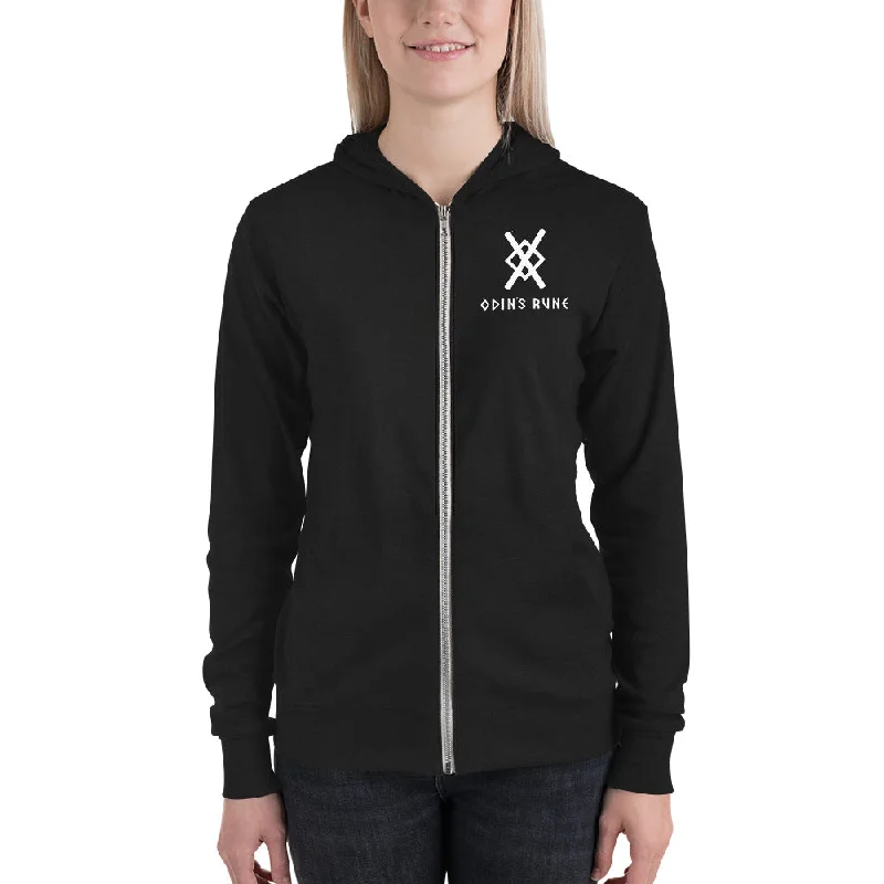 Gungnir Zip Hoodie Hoodie with Monochrome Minimalist Simple