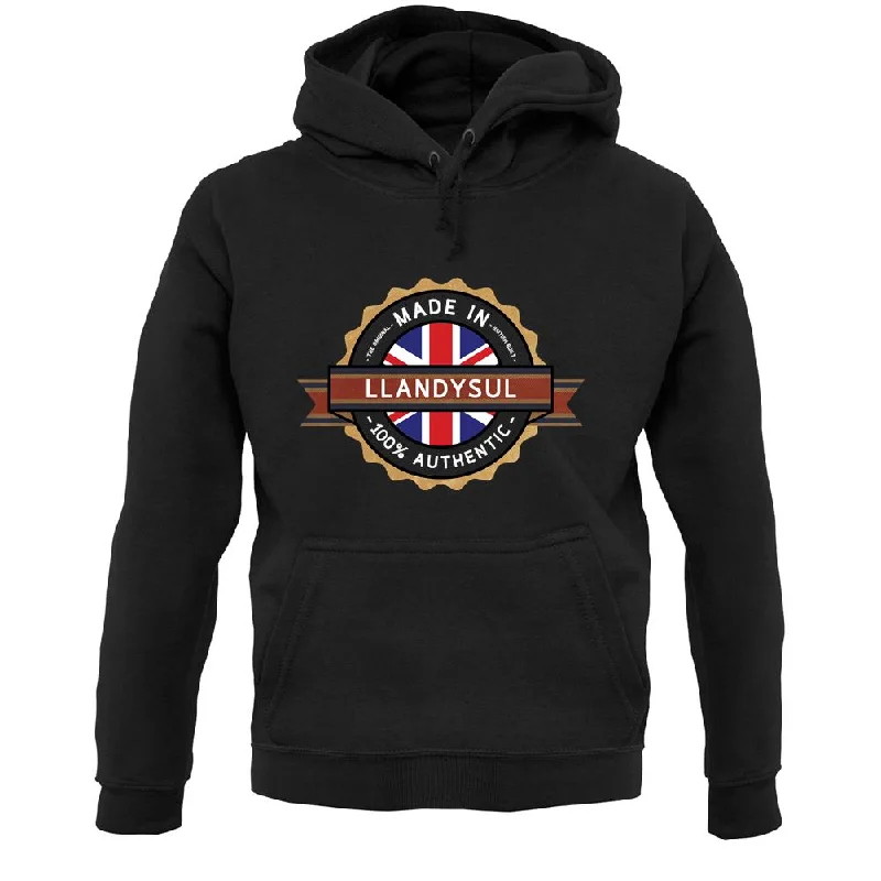 Made In Llandysul 100% Authentic Unisex Hoodie Hoodie with Embroidery Detailed Premium