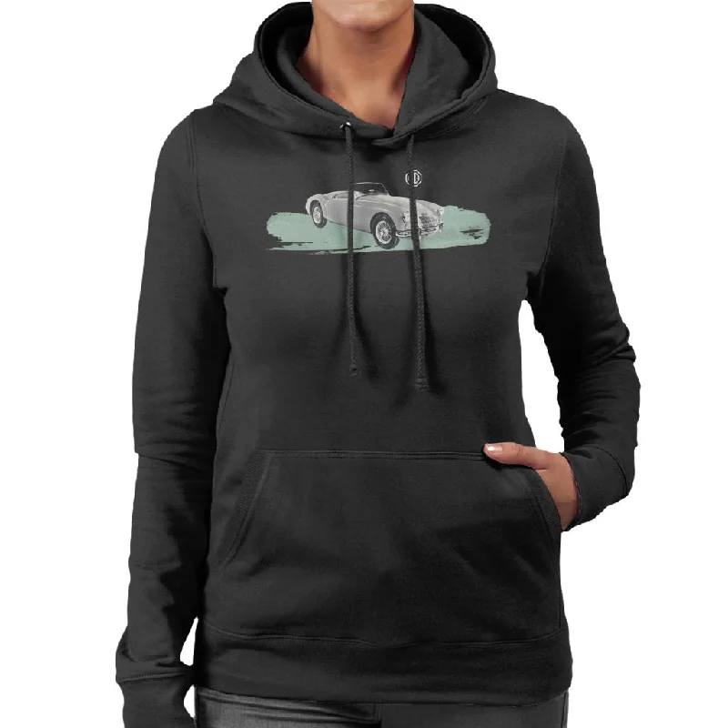 MG The Completely New MGA British Motor Heritage Women's Hooded Sweatshirt Hoodie Crop Top Short Trendy