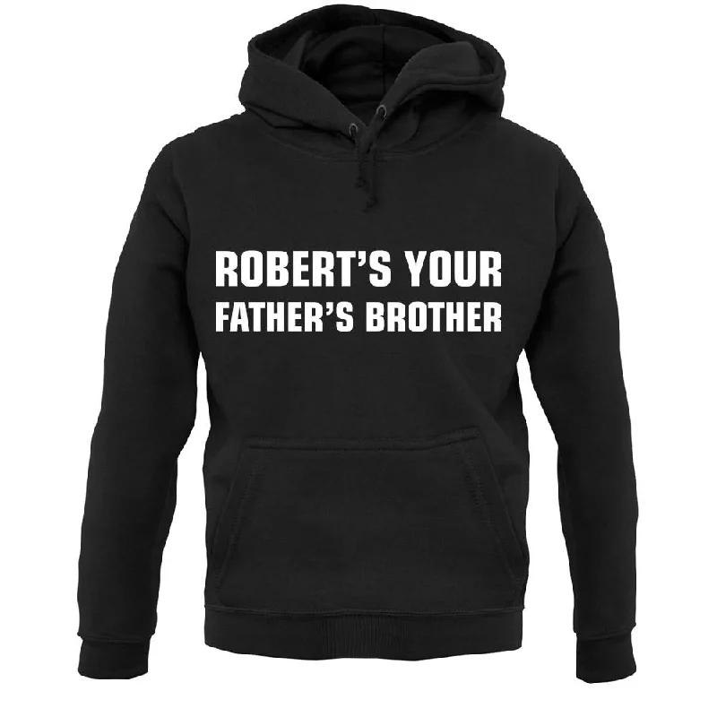 Robert's Your Father's Brothers Unisex Hoodie Hoodie with Rhinestones Sparkly Elegant