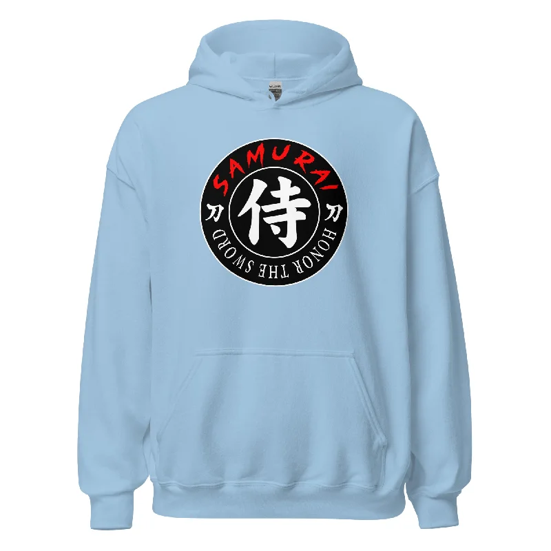 Samurai Honor the Sword Japanese Kanji Symbol Pullover Hoodie Sweatshirt Hoodie with Ribbed Neckline Snug Warm