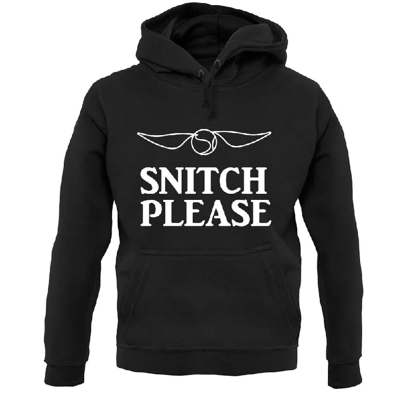 Snitch Please Unisex Hoodie Hoodie with Drop Shoulder Relaxed Streetwear