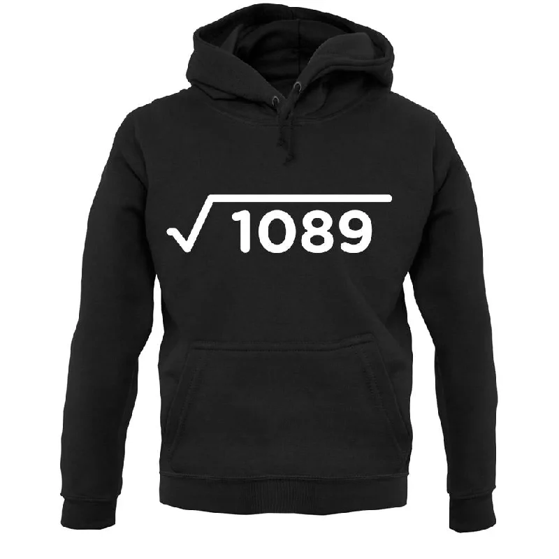 Square Root Birthday 33 Unisex Hoodie Hoodie with Tie-Dye Psychedelic Retro