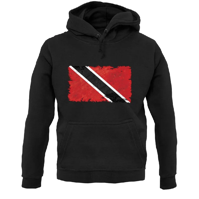 Trinidad And Tobago Grunge Style Flag Unisex Hoodie Hoodie with Gradient Ombre Colorful