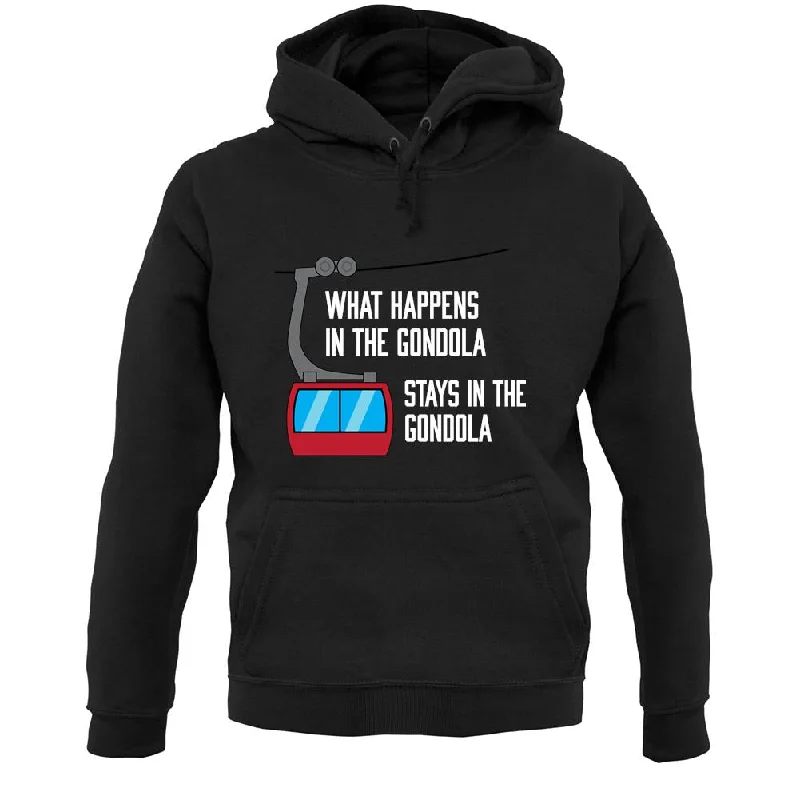 What Happens In The Gondola Unisex Hoodie Hoodie with Ribbed Neckline Snug Warm