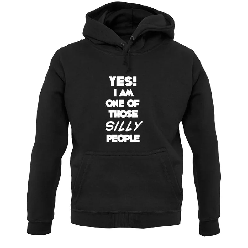 Yes! I Am One Of Those Silly People Unisex Hoodie Hoodie with Bell Sleeves Flared Feminine