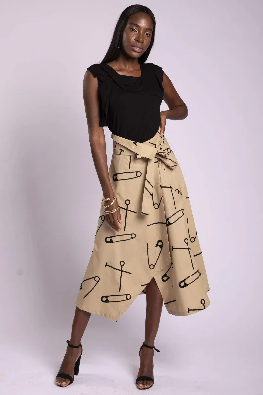 Infinity Wrap Skirt - Latvia patchwork skirt art