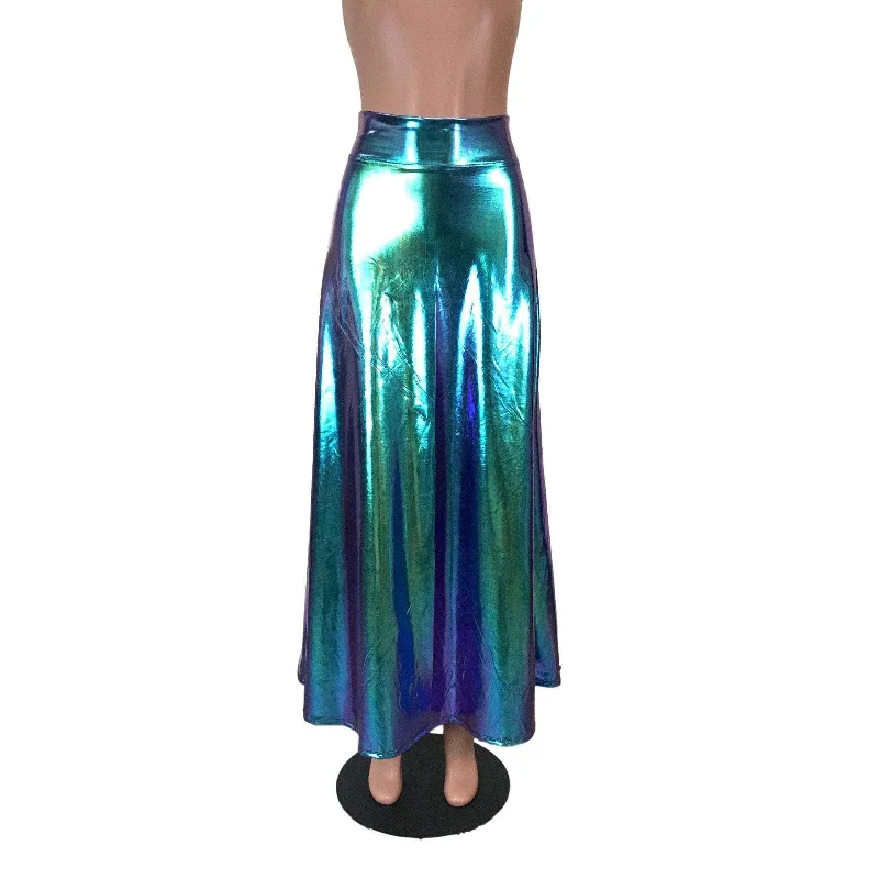 Maxi Skirt - Oil Slick Holographic tulle skirt dreamy