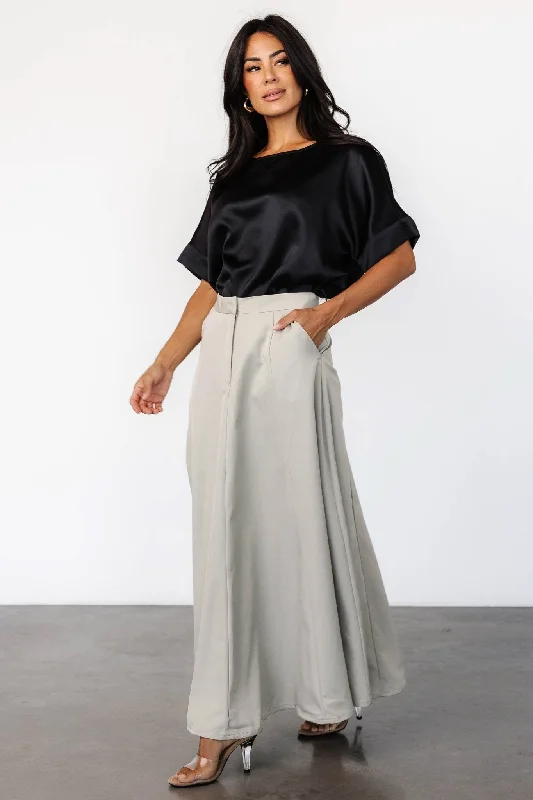 Shaylyn Maxi Skirt | Natural chiffon skirt flowing