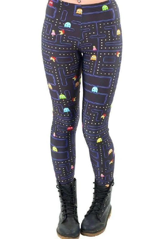 Women Space Print Pants Fitness Legging Chic Floral Print Leggings