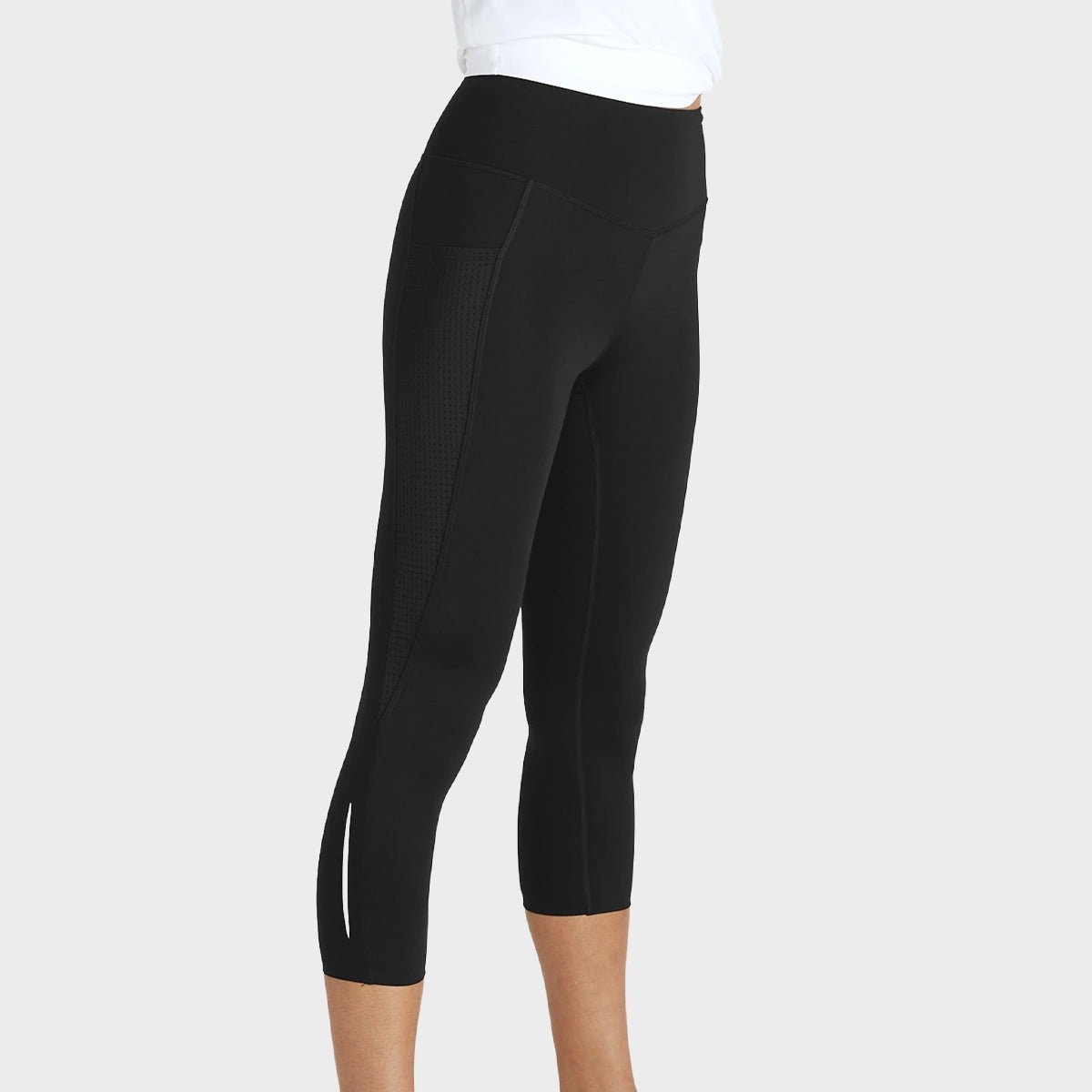 Ex Store Ladies Go Train Cropped Gym Leggings Comfortable Slip-On Leggings