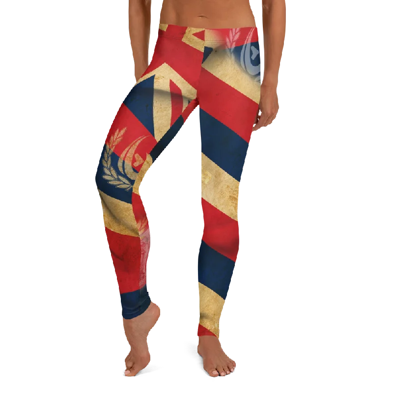 Flag Days Hawaii Leggings Elegant Metallic Leggings