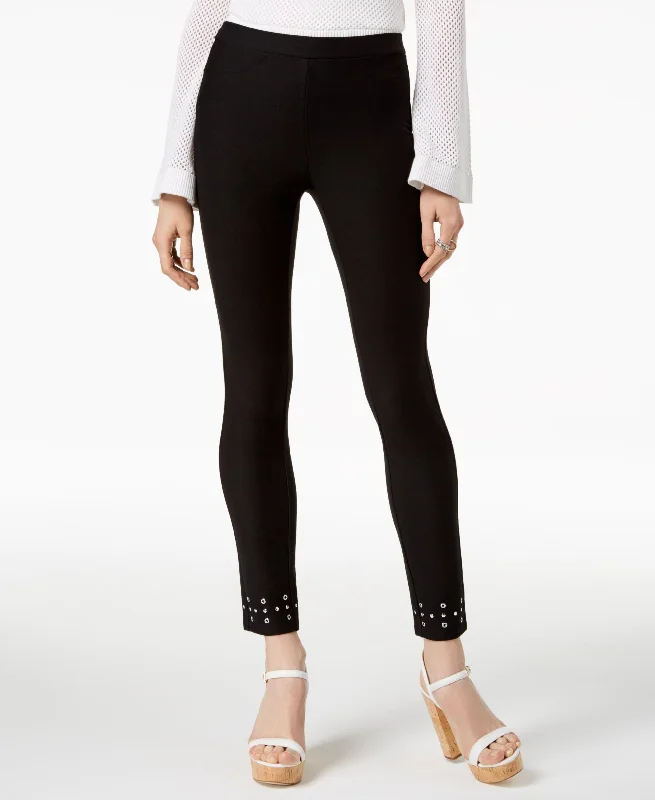 Michael Michael Kors Embellished Leggings Elegant Textured Leggings