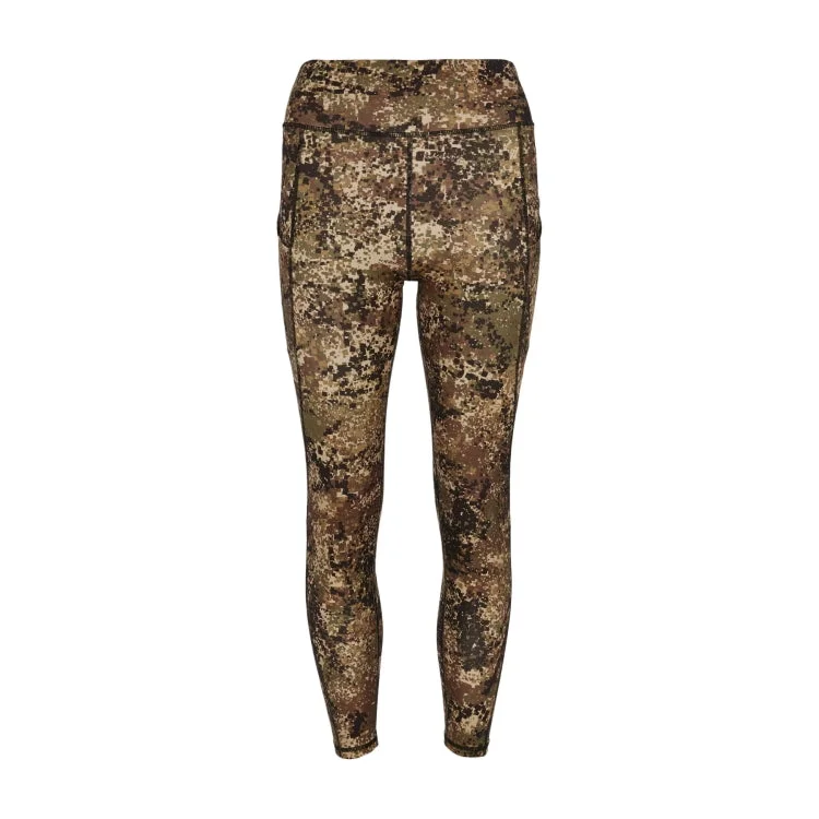 Ridgeline Ladies Infinity Printed Leggings - Dirt Camo Fashionable Printed Leggings