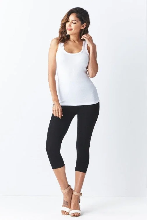 Seamless Capri Leggings Cozy Lounge Pants Leggings