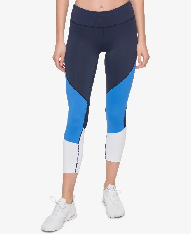 Tommy Hilfiger Sport Colorblocked Cropped Leggings Cozy Lounge Pants Leggings