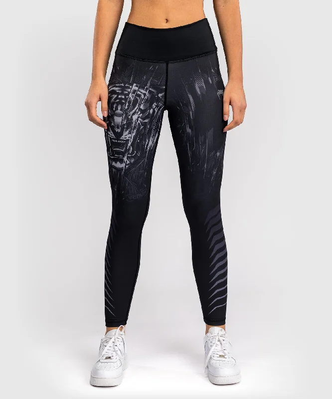 Legging Venum Tiger pour Femmes - Noir/Argent Stylish Sweat-Proof Leggings