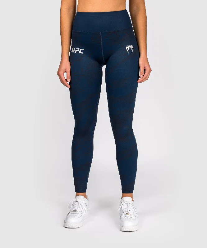 Leggings Performance pour Femmes UFC Fusion by Venum Fight Week - Bleu Océanique Comfortable Zip-Up Leggings