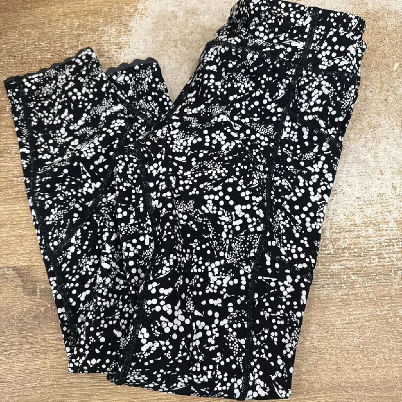 Lululemon - Women's Printed Leggings : Black/White-women-8 Cozy Ribbed Leggings