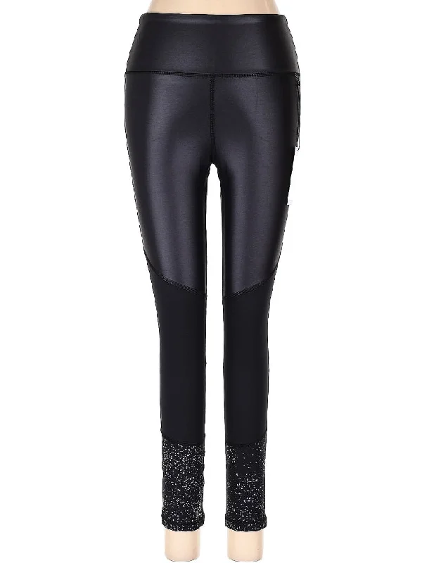 New Zyia Active Black Reflective Metallic Light N Tight 7/8 Legging Size 8-10 MSP$71 Cozy Cotton Leggings