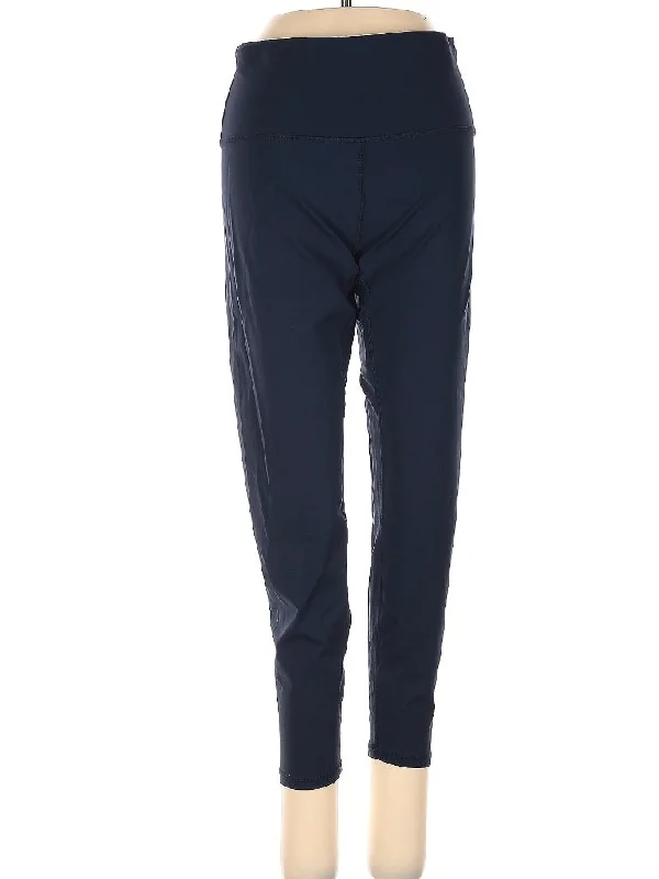 New Zyia Active Dark Navy Warmth Luxe 7/8 Legging Size 4 MSP$69 Stylish High-Waisted Leggings