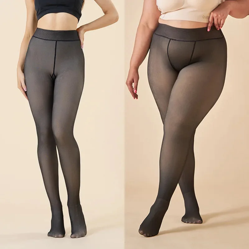 Thick Thermal Leggings for Women Cozy Mid-Rise Workout Leggings