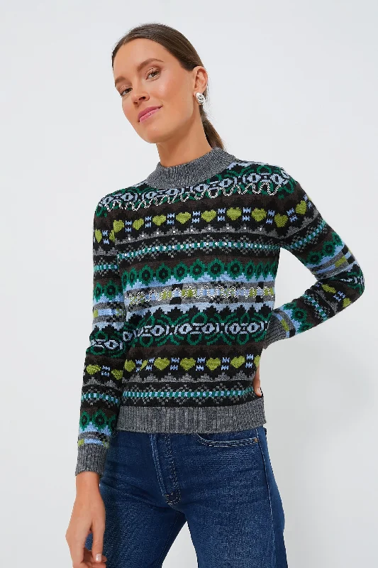 Green Opaco Sweater Toggled Drawstring Belted