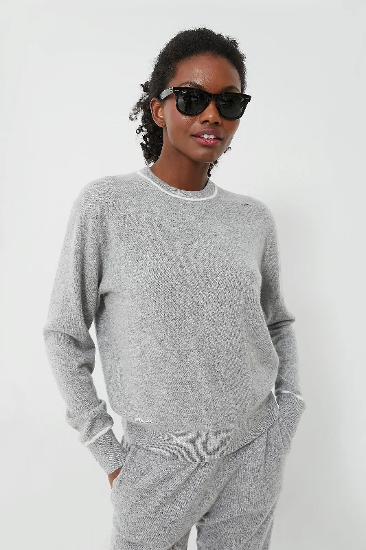 Long Sleeve Washable Cashmere Crewneck Sweater Thin Thick Dense