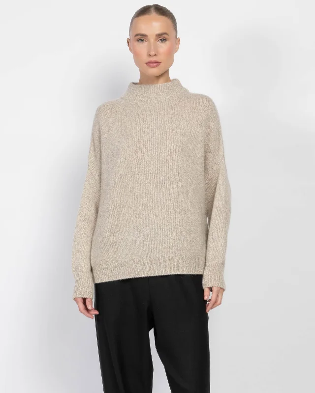 Round Neck Sweater Spandex Blend Rayon Blend Denim Blend