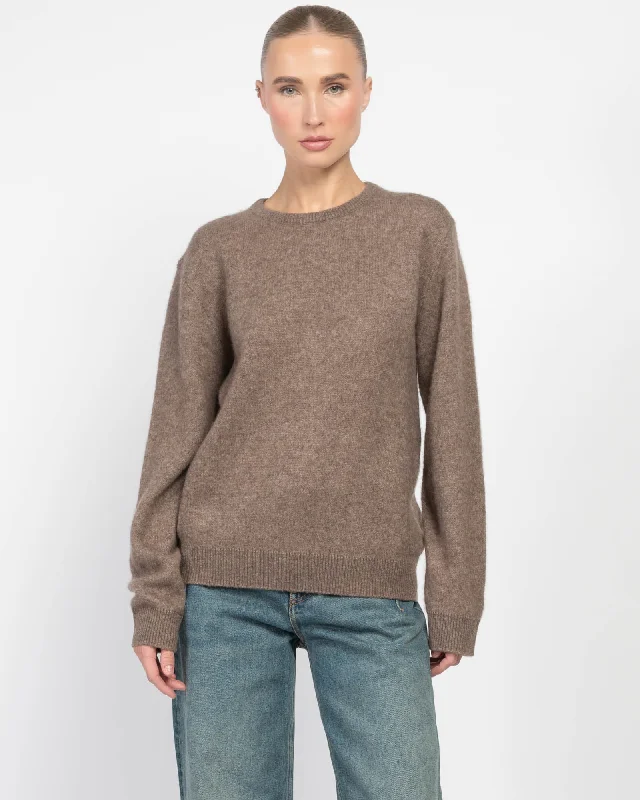 Mini Round Neck Sweater Spandex Rayon Corduroy