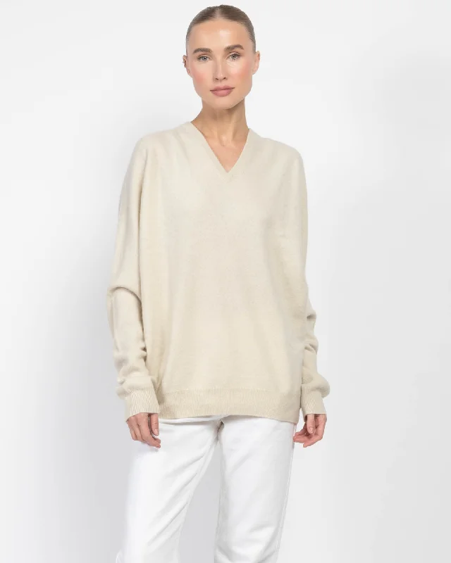 V-Neckline Sweater Modern Contemporary Chic