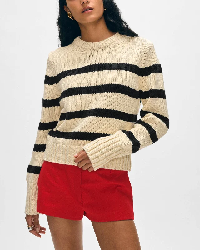 Stripe Sweater Ribbed Striped Patterned